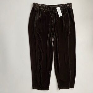 Eileen Fisher Velvet Lantern Ankle Pant Pants Nwt Wren Pull On